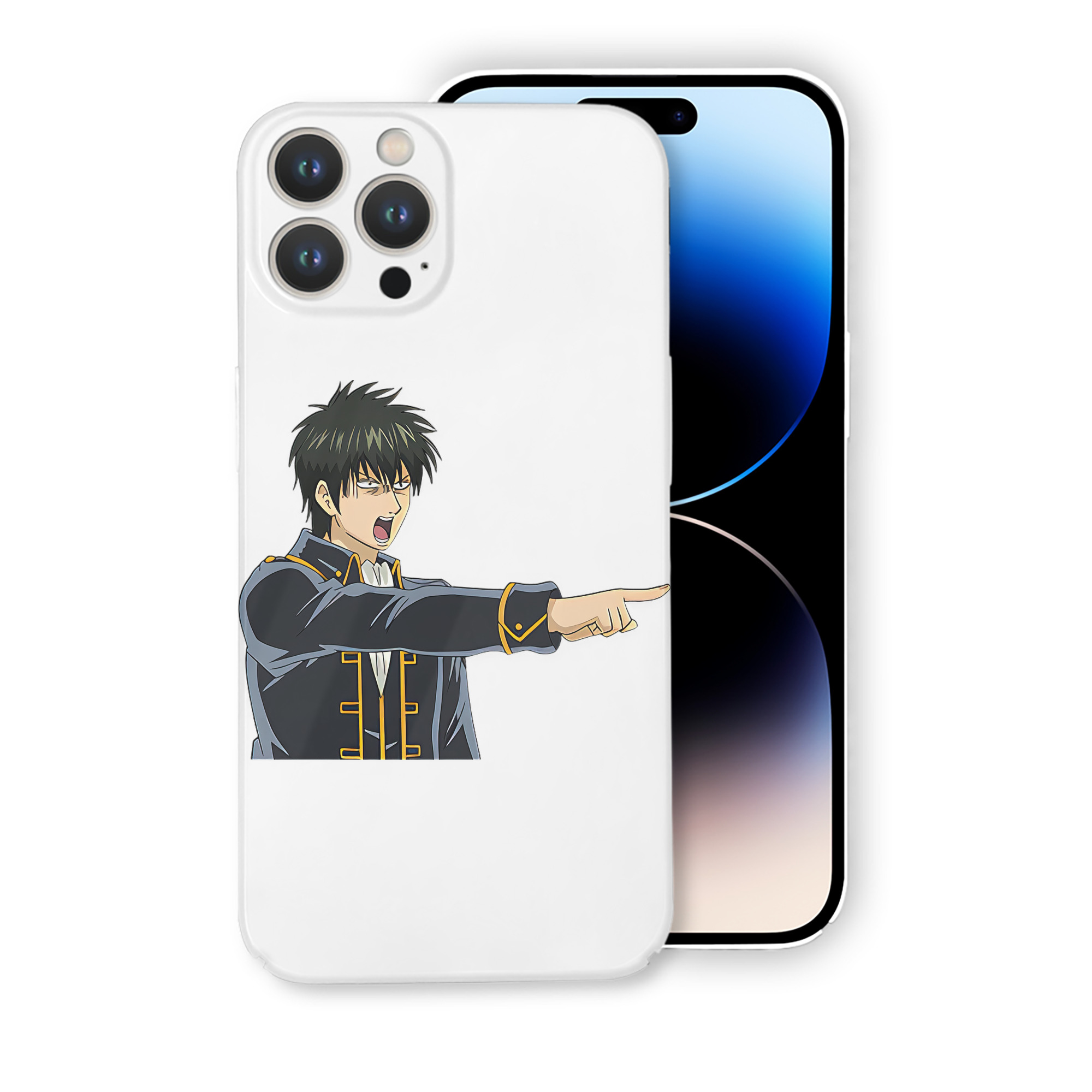 （画像用） ぎんたま 坂田銀時（さかたぎんとき） 神楽 志村新八（しむら しんぱち） GINTAMA Sakata Gintoki Kagura Shimura Shinpachi 【iPhone 14シリーズ対応】ハードケース